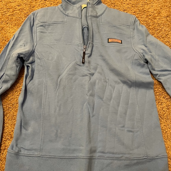 Vineyard vines quarter zip blue pull over - Picture 3 of 7